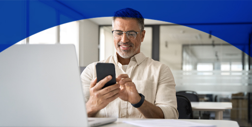 Photo: Man using smartphone