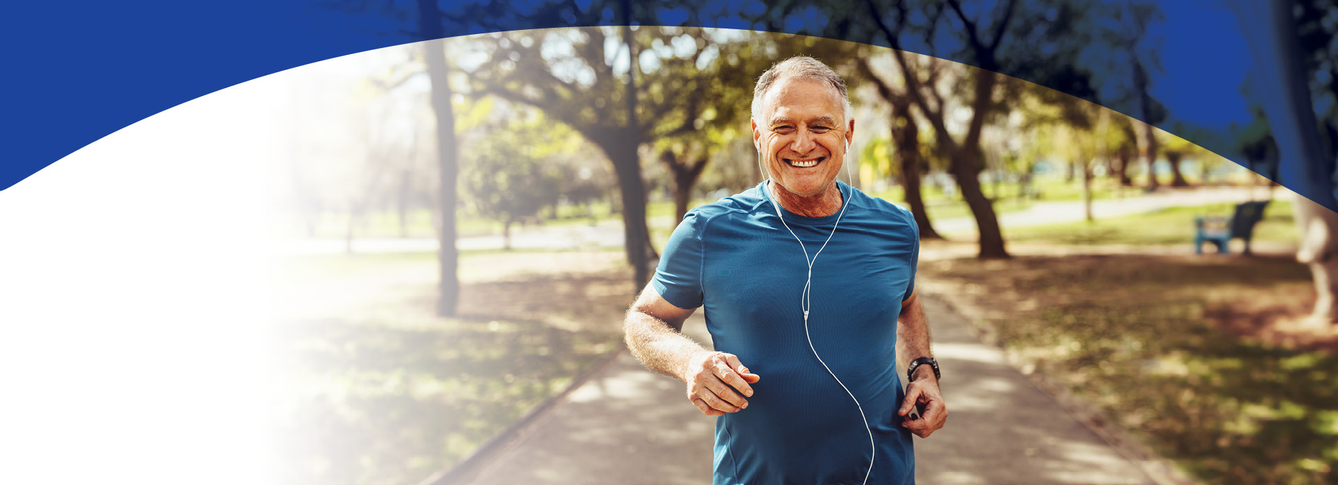 mature man running