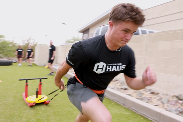 Photo: pulling weights