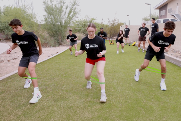 Photo: athletes training